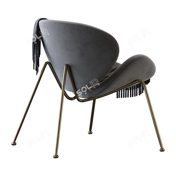 Signal Major Velvet Chair: Stylish, Comfortable, and Elegant 3D model image 2