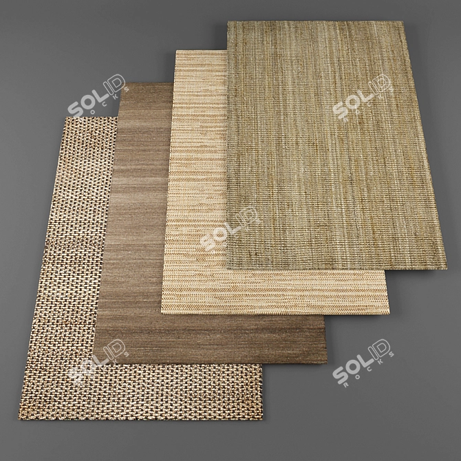 Elegant Atlas Flooring Rugs 3D model image 1