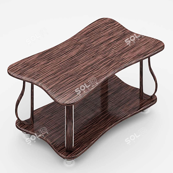 Modern Minimalist Coffee Table 3D model image 2