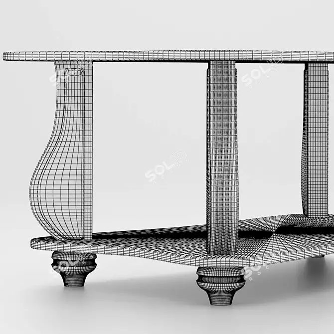 Modern Minimalist Coffee Table 3D model image 3