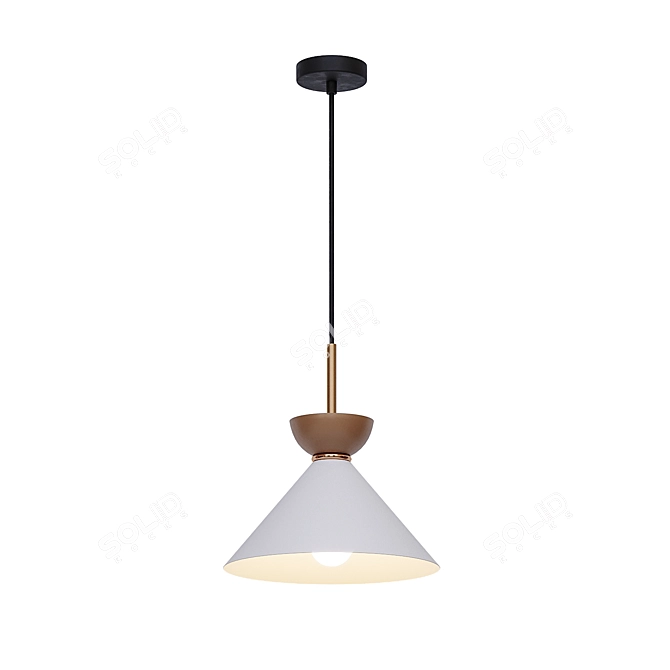 AIKE Conical Pendant Lamp Set (Three Colors) 3D model image 7