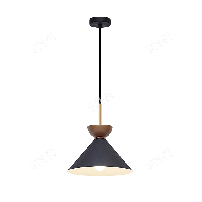 AIKE Conical Pendant Lamp Set (Three Colors) 3D model image 8