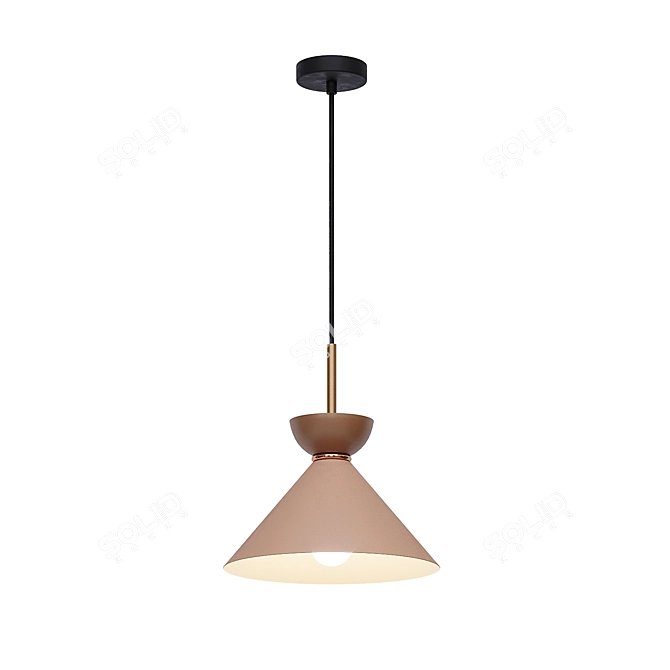 AIKE Conical Pendant Lamp Set (Three Colors) 3D model image 9