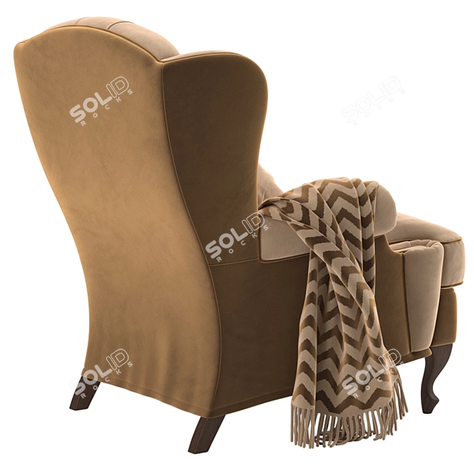 Elegant Tosconova Rebecca Armchair 3D model image 3