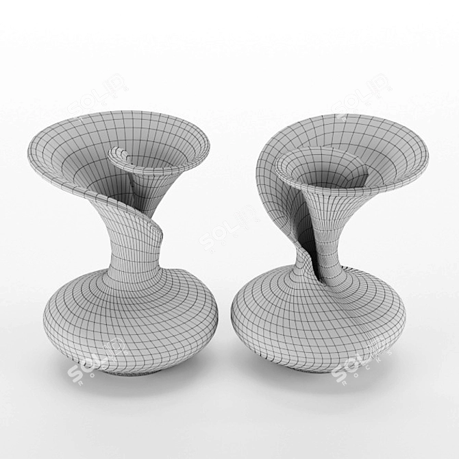 Artistic Ceramic Vases by Susan Anderson 3D model image 2