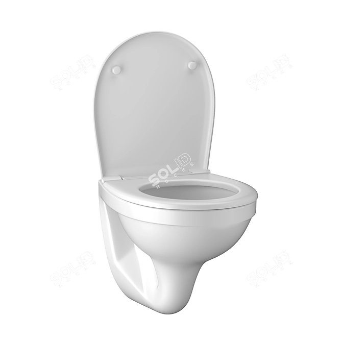 Kolo Idol Wall-Mounted Toilet 3D model image 2