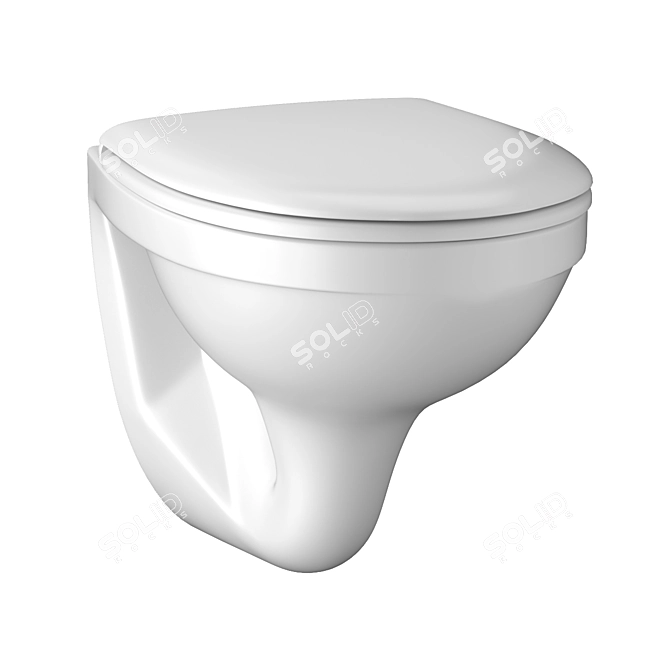 Kolo Idol Wall-Mounted Toilet 3D model image 3