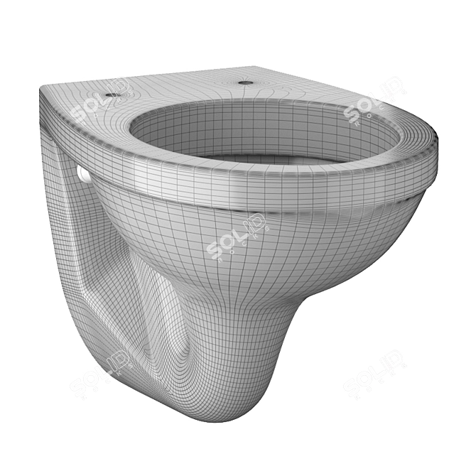 Kolo Idol Wall-Mounted Toilet 3D model image 4