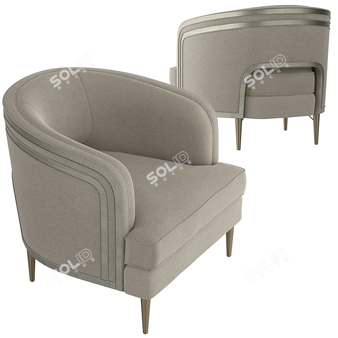 Caracole Tranquil Accent Chair 3D model image 2