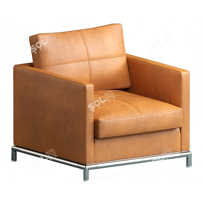 Modern and Luxurious George Armchair 3D model image 3