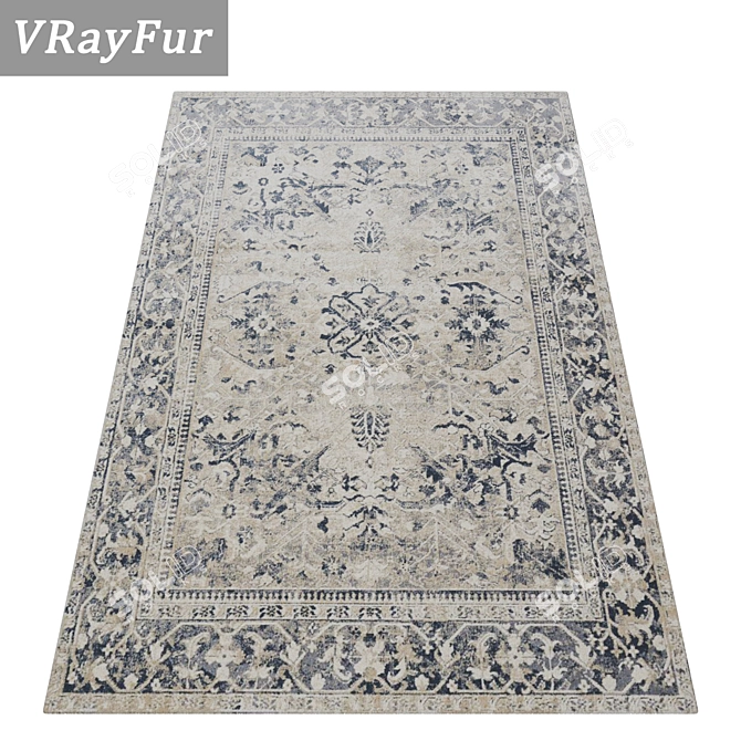 High-Quality Carpets Set 3D model image 2