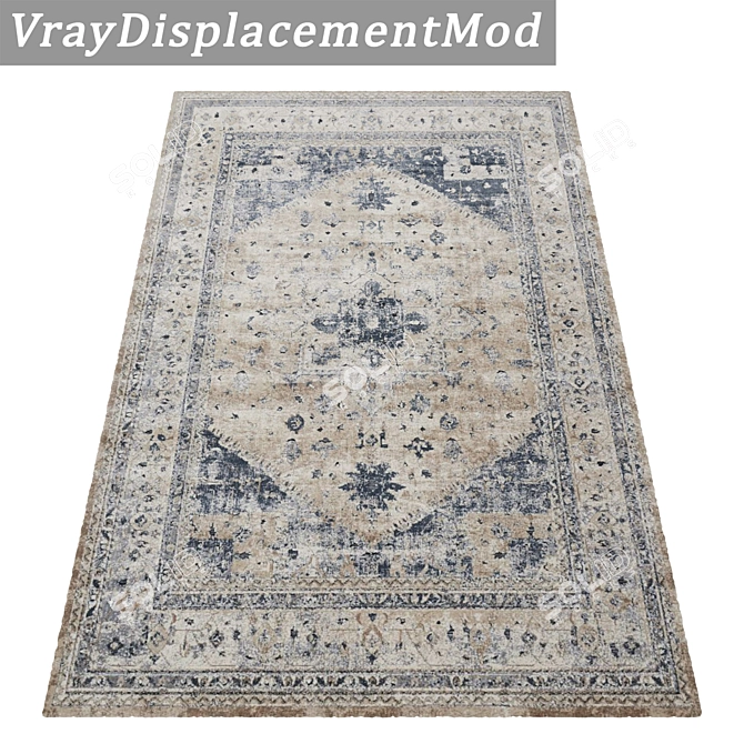 High-Quality Carpets Set 3D model image 3