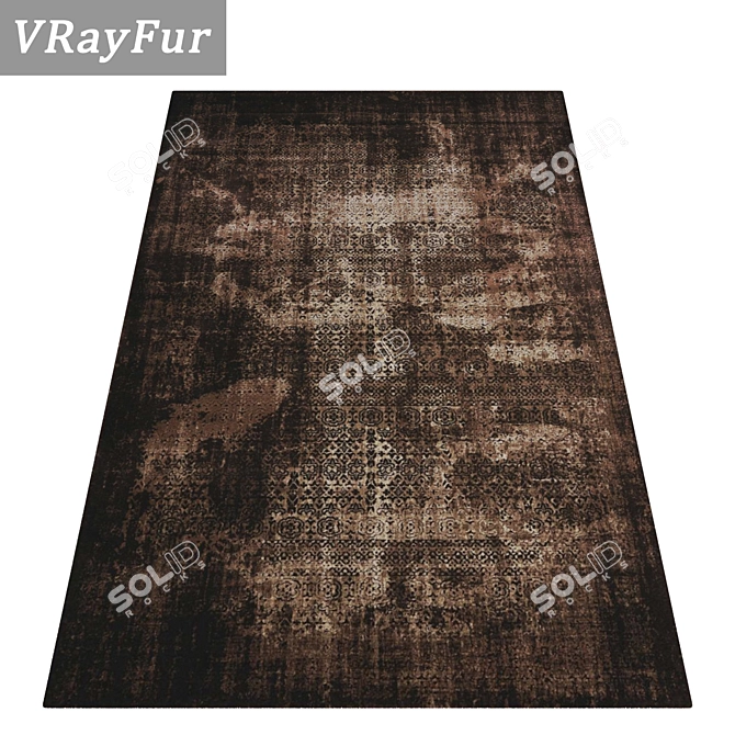 Deluxe Textured Carpet Set 3D model image 1