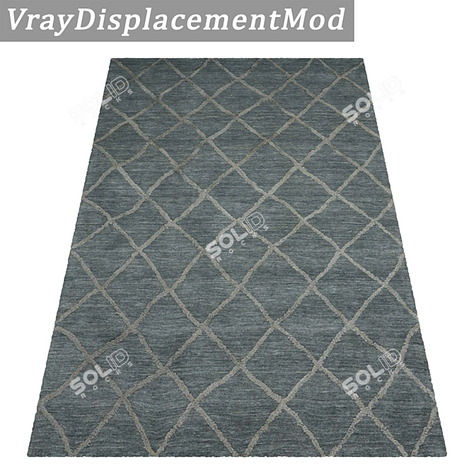 Luxury Textured Carpet Set 3D model image 3