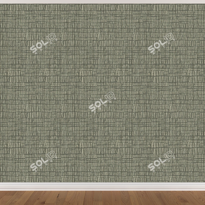 Seamless Wallpaper Set - 3 Colors 3D model image 2