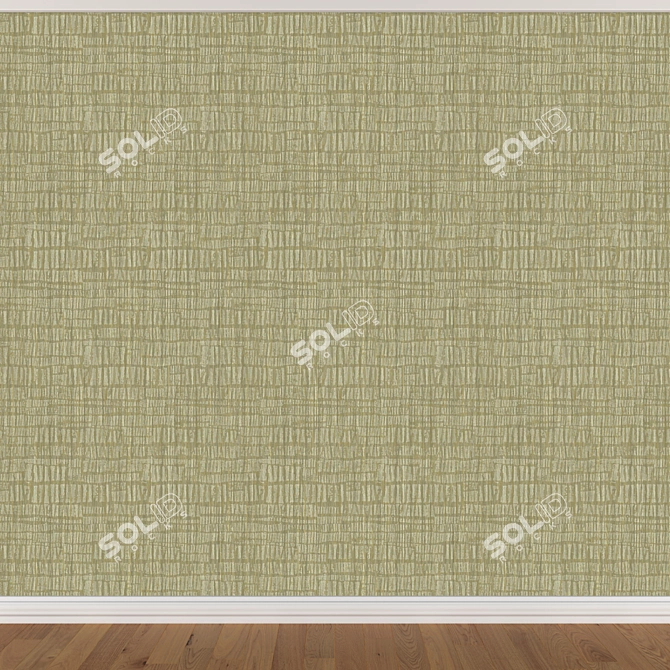 Seamless Wallpaper Set - 3 Colors 3D model image 3