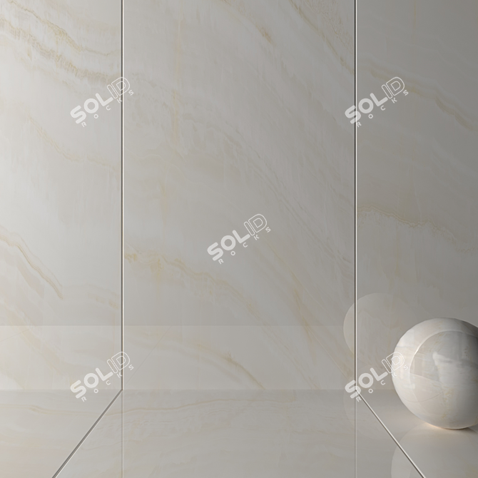 Museum Lumina B Wall Tiles: HD Textures & Multi-texture Design 3D model image 2