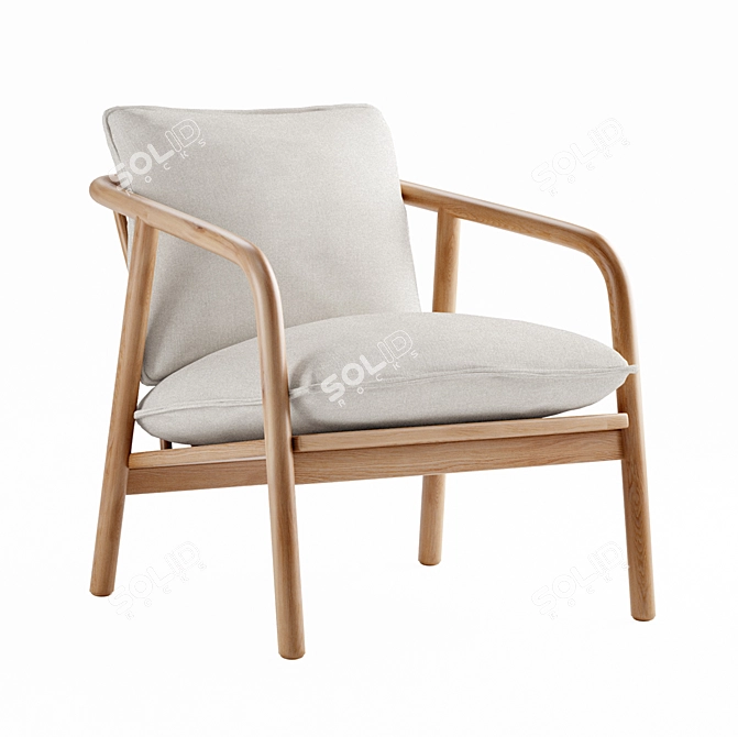 Scandi Frame Laurel Chair 3D model image 4
