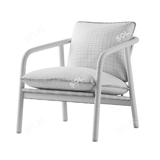 Scandi Frame Laurel Chair 3D model image 5