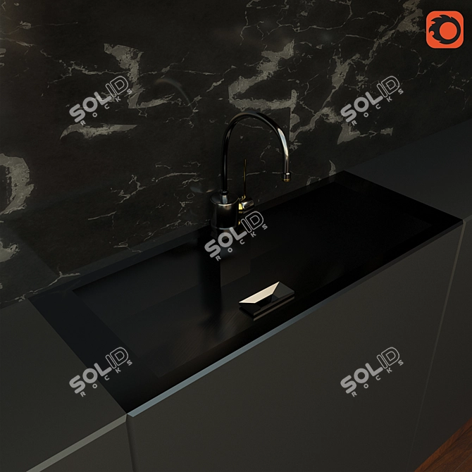 Realistic Kitchen Model 3D model image 3