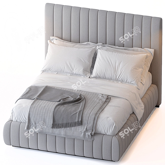 TUYO Bed: Sleek and Sophisticated 3D model image 2