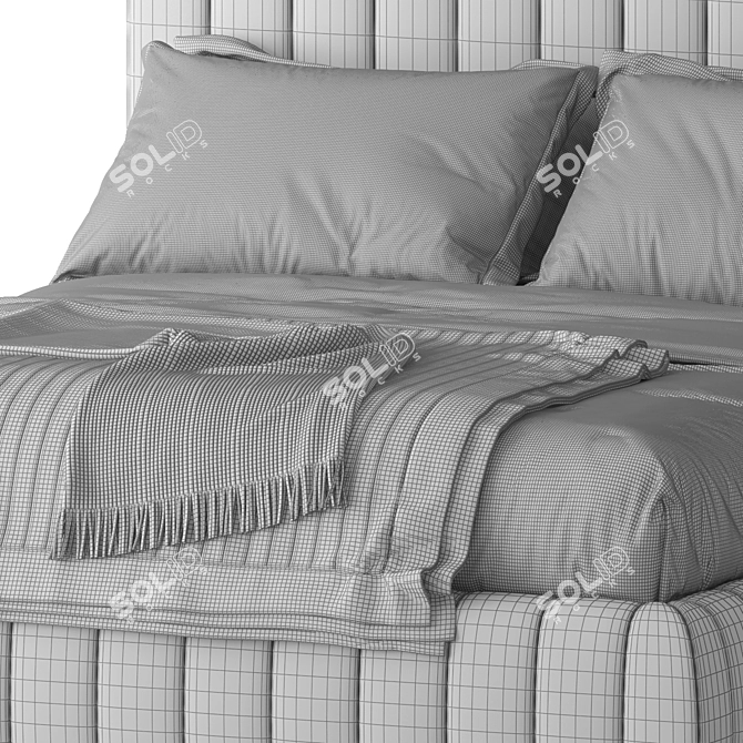 TUYO Bed: Sleek and Sophisticated 3D model image 3