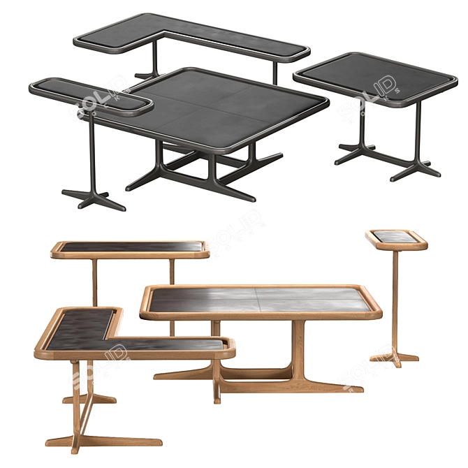 Elegant Mesa 4220 Coffee Table 3D model image 3