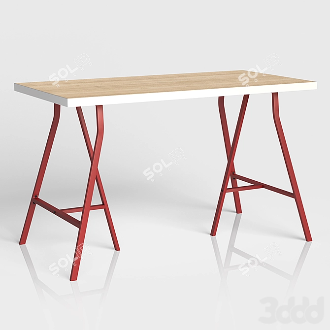 Versatile Linnmon/Lerberg Table: Stylish & Functional 3D model image 2