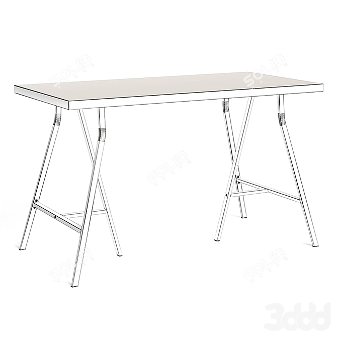 Versatile Linnmon/Lerberg Table: Stylish & Functional 3D model image 3