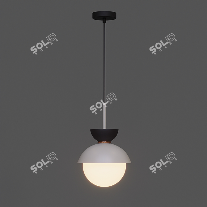 Scandinavian Pendant Lamp by Lampatron: Pompon Style 3D model image 5