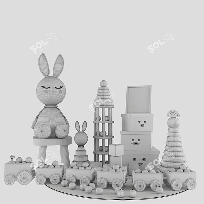 Creative Kids Toy Set 3D model image 5
