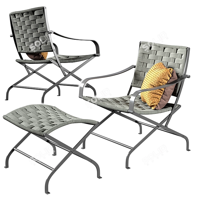 Modern Outdoor Elegance: Flexform Carlotta 3D model image 1