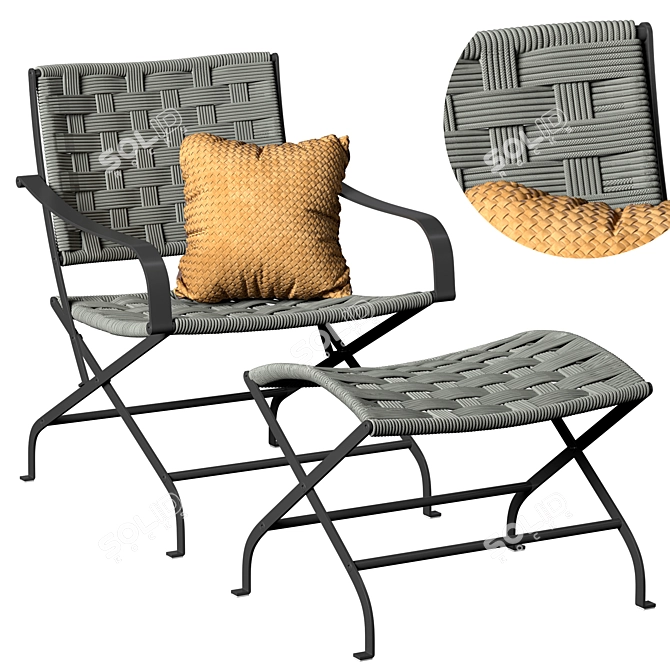 Modern Outdoor Elegance: Flexform Carlotta 3D model image 2