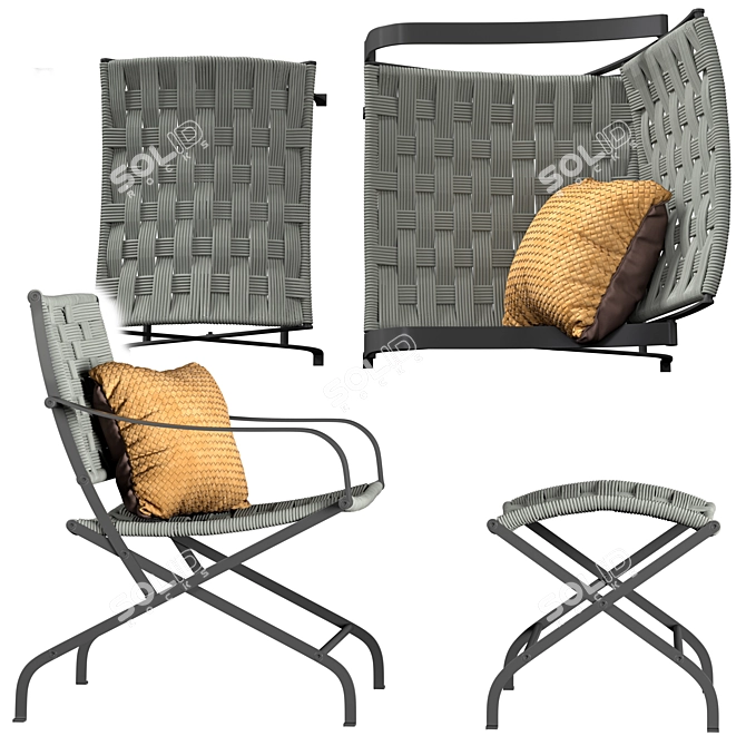 Modern Outdoor Elegance: Flexform Carlotta 3D model image 3