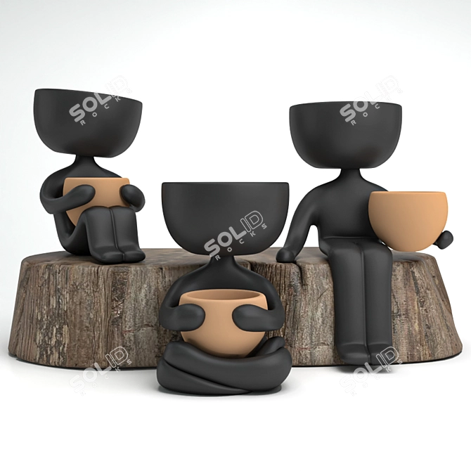Elegant Artistry: Decorative Sculpture 3D model image 1
