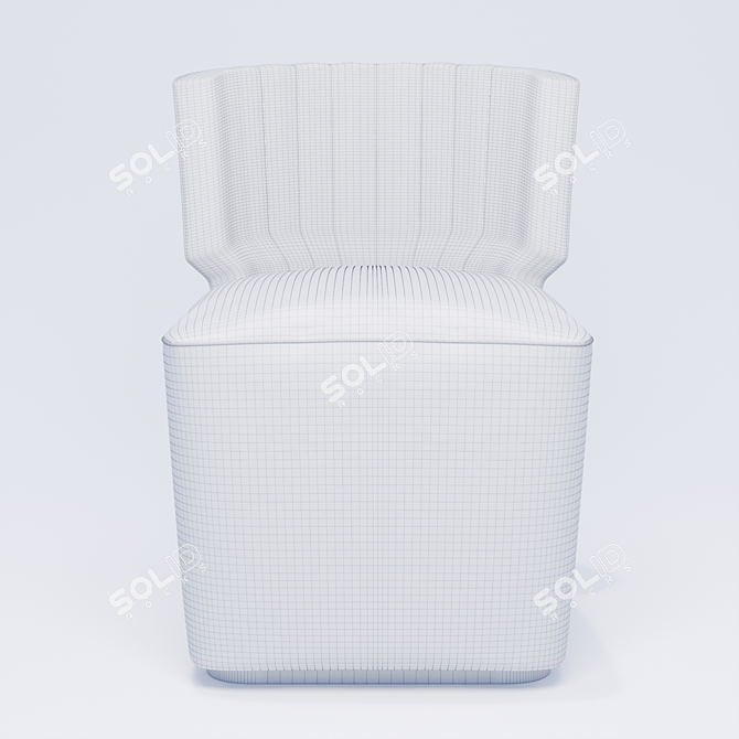 Modern Lipstick Swivel Chair 3D model image 4