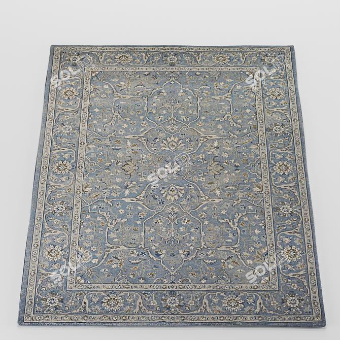 Elegant Sultan Treasures Slate Blue 3D model image 1
