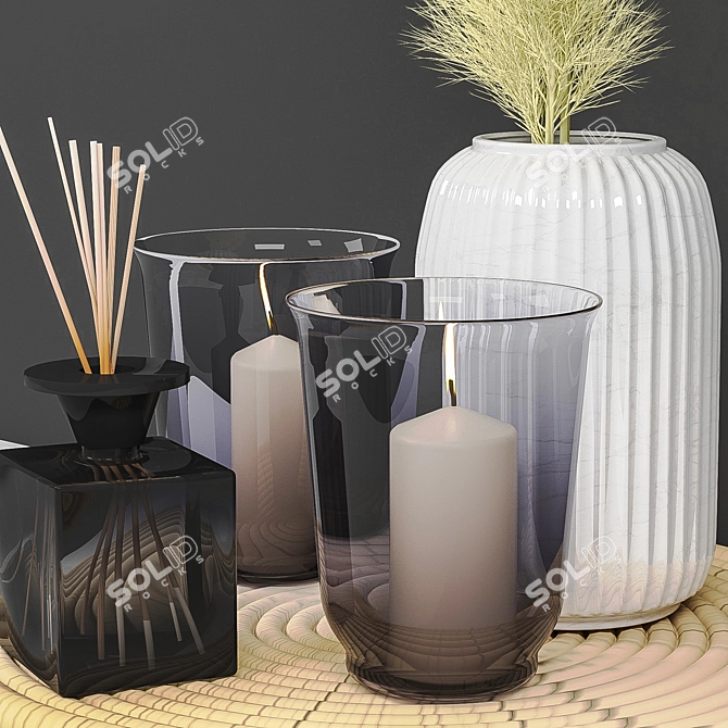 Elegant Decor Set 3D model image 2