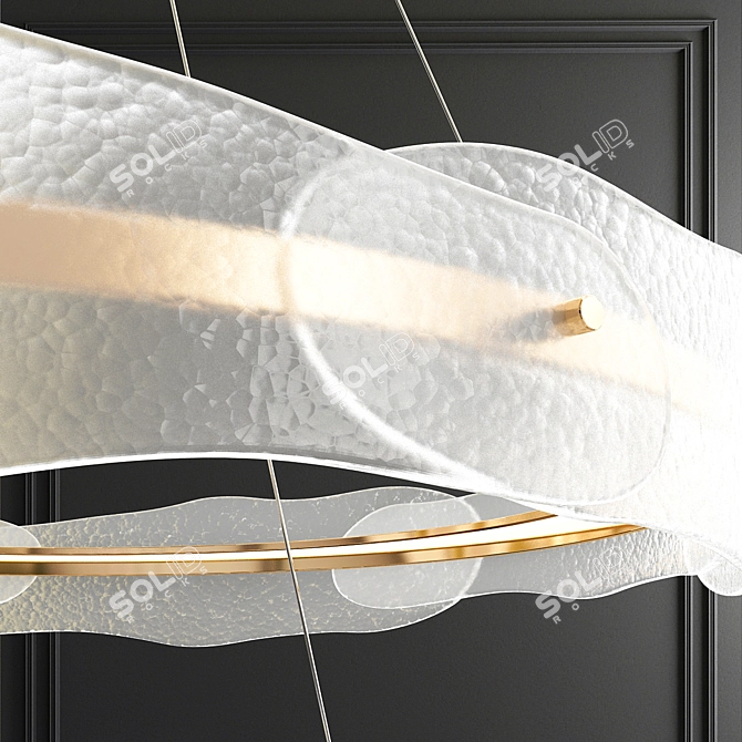 Illuminous Solstice LED Chandelier 3D model image 2