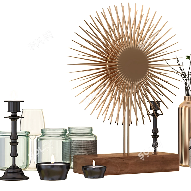 3-Piece Decor Set 3D model image 4