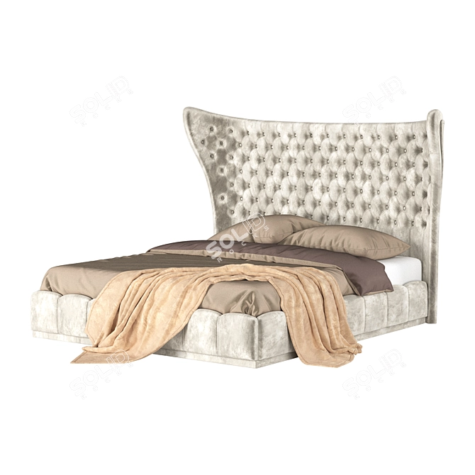 Cozy Dream Bedding Set 3D model image 1