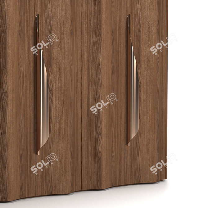 Sleek 24-Seven Wardrobe 3D model image 3