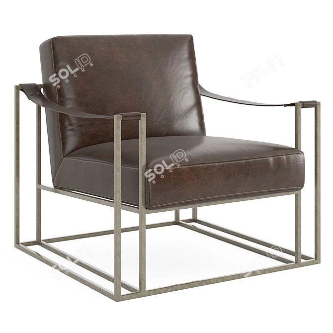 Elegant Bernhardt Dekker Chair 3D model image 1