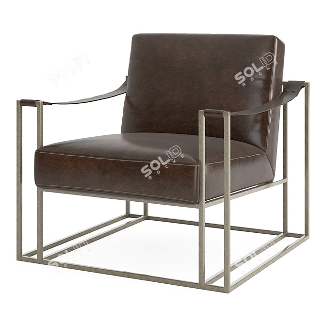 Elegant Bernhardt Dekker Chair 3D model image 3