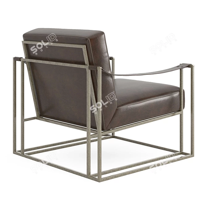 Elegant Bernhardt Dekker Chair 3D model image 4