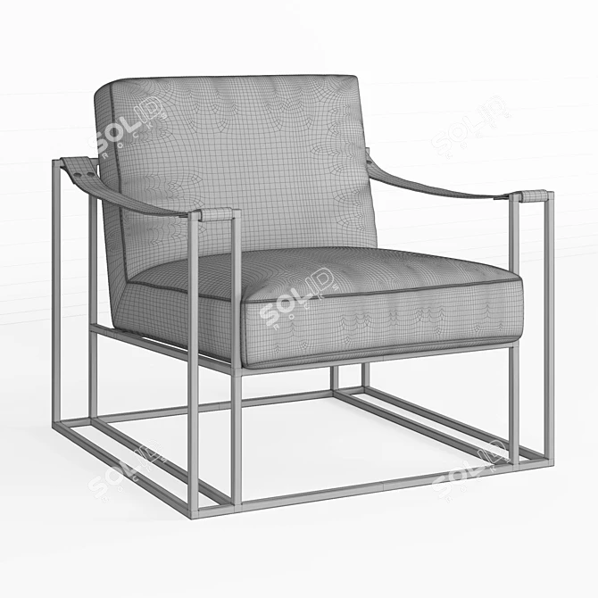 Elegant Bernhardt Dekker Chair 3D model image 5