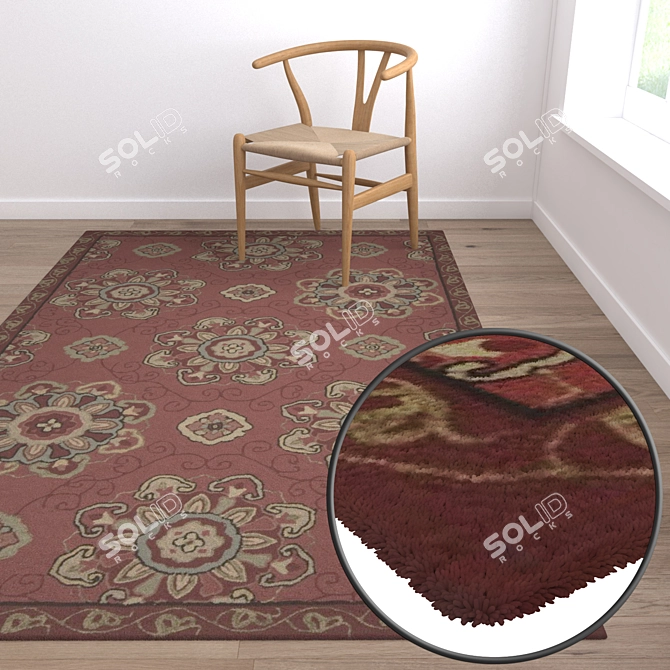 Luxury Carpet Set | High-Quality Textures 3D model image 5