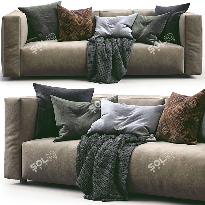Modern Match Sofa by Prostoria 3D model image 3