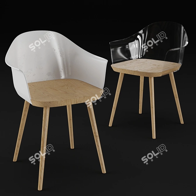 Bjorg Modern Chair: Stylish and Functional 3D model image 6