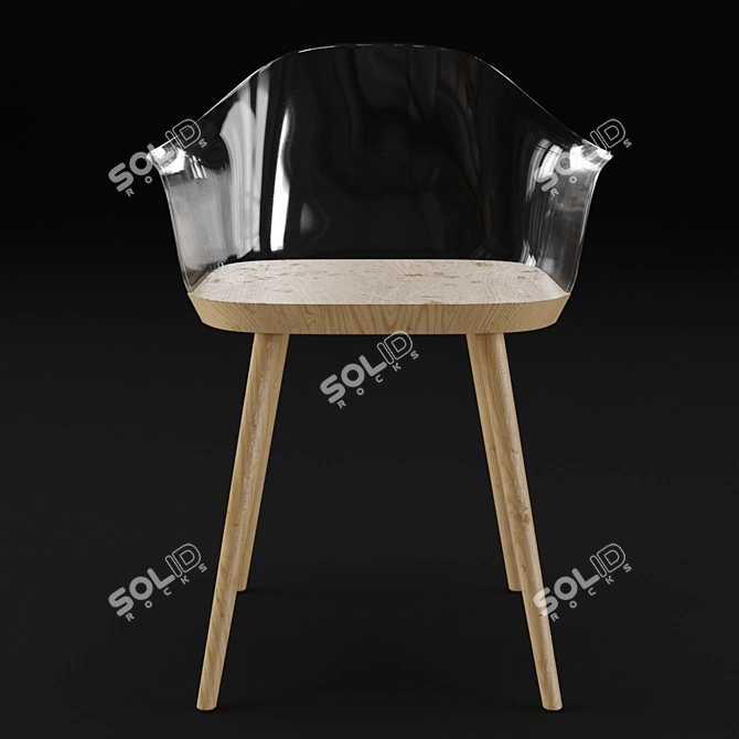 Bjorg Modern Chair: Stylish and Functional 3D model image 9